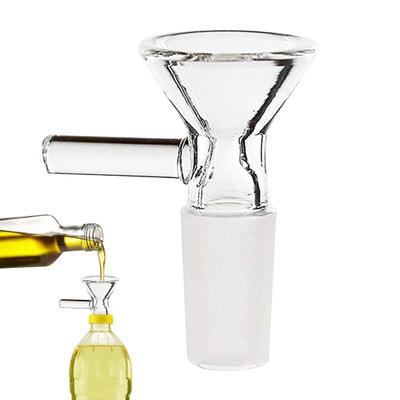 6 Stück Glastrichter mit Silikonfuß Klein Leicht Küche Labor Glas