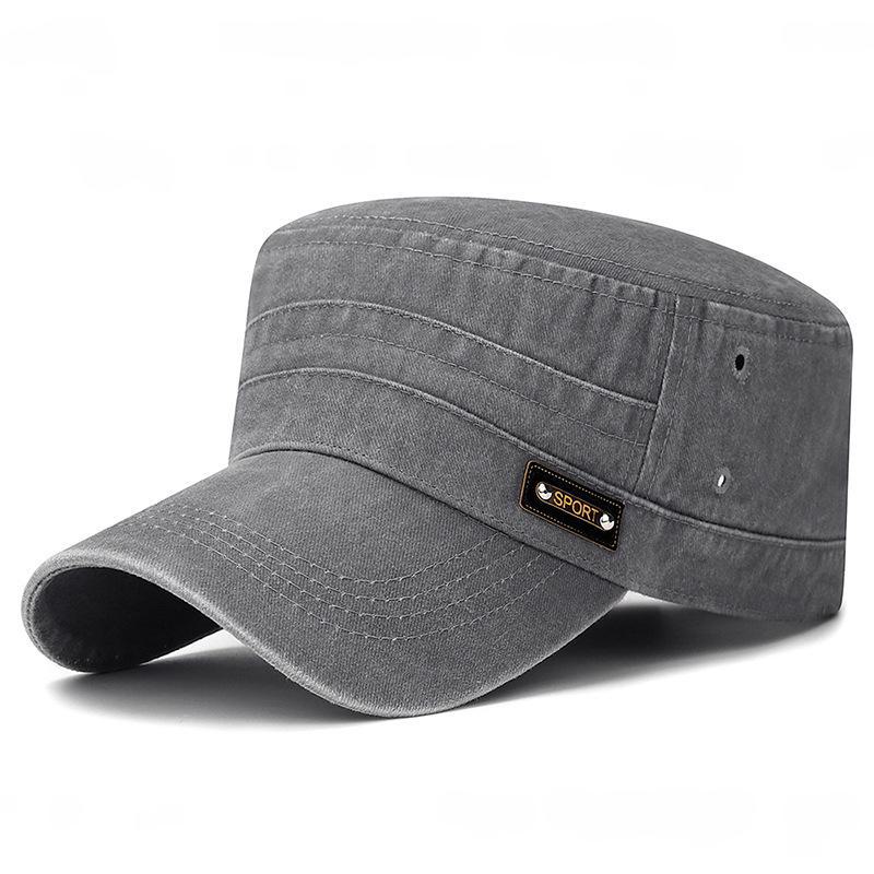 Unisex Washed Cotton Duckbill Cap - Outdoor Leisure Sunshade Hat for Spring & Autumn