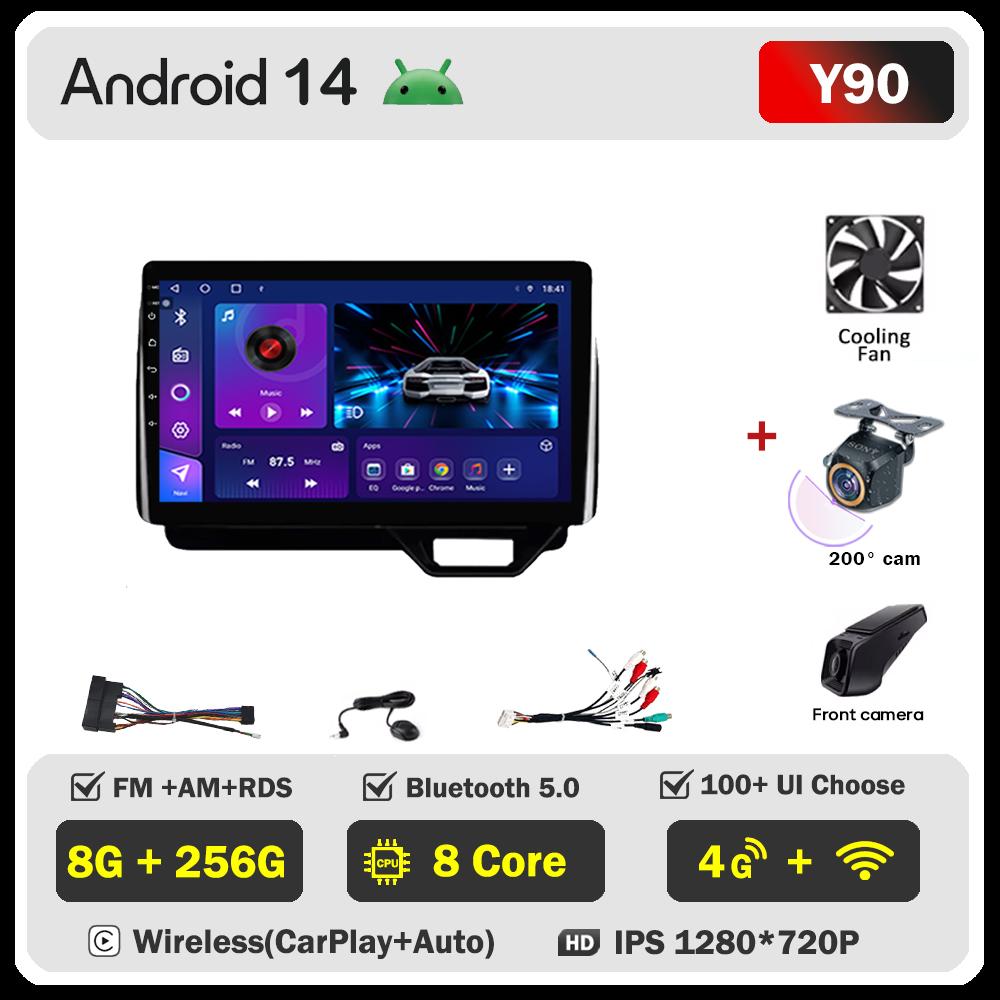 Android 14 For Honda N-BOX II 2 JF3 4 2017 - 2021 Stereo Head Unit Mirror Link GPS Navigation Autoradio Car Intelligent Systems