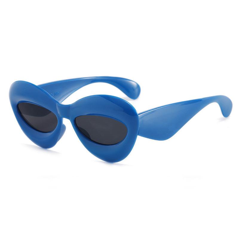 Unique Candy Color Sexy Lip Sunglasses For Women New Luxury Brand Yellow Blue Gradient Sun Glasses Men Hip Hop Shades