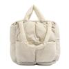 Elegant Quilted Soft Padded Large-capacity Tote Bag for Women, 2025 New Down Bag, Shoulder Bag, Tote Bag