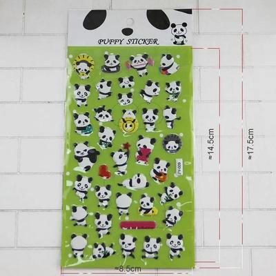 1 Sheet/lot  Fashion Decorate Diary Sticker Creative Cute Panda Sponge Stickers Mix Style