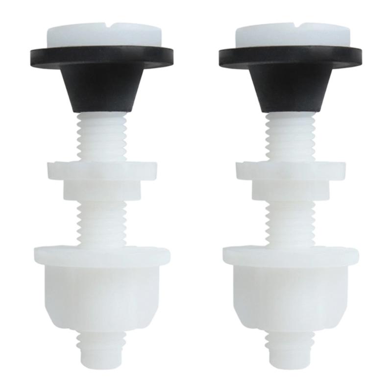 2Pcs Toilet Cistern Fixing Kit Fastening Bolts Plastic Toilet Water Tank Screws Prevents Leakage And Loosening