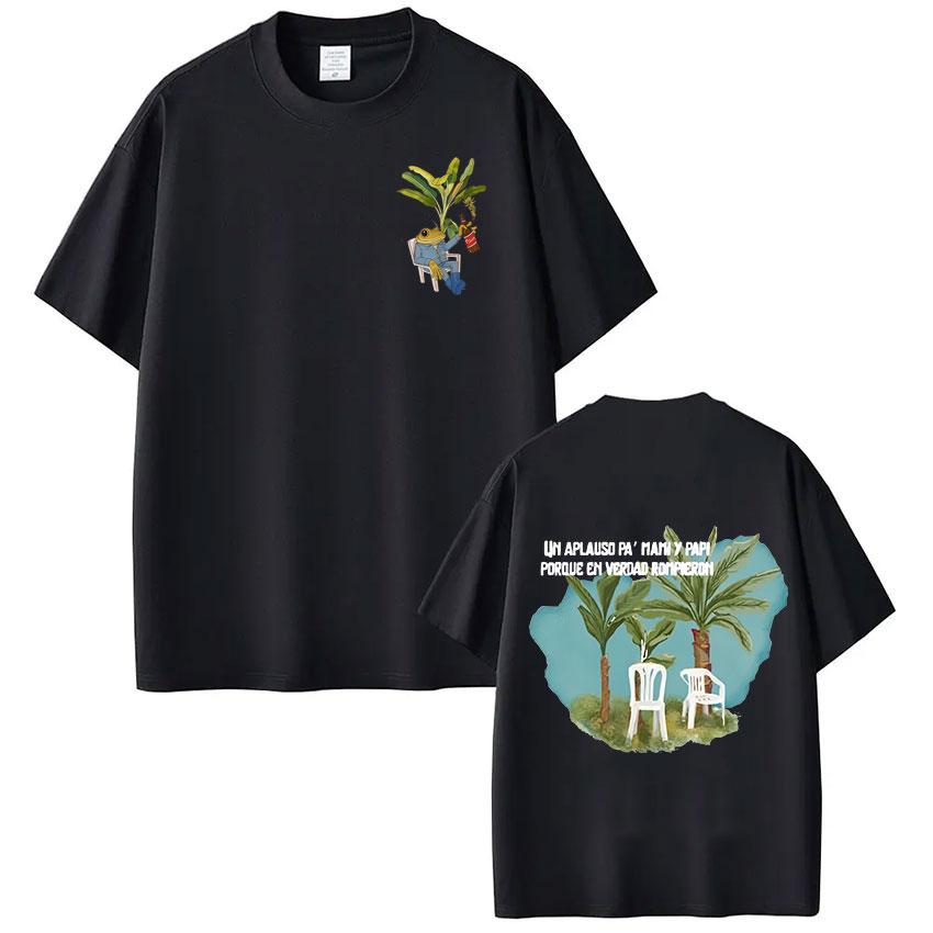 T-shirts Rapper Bad Bunny Debi Tirar Mas Fotos DTMF T-shirts Unisex Vêtements Femme Mode Décontracté Manches Courtes T-shirt Oversize