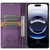 N.BEKUS P3 For iPhone 16 Pro Case RFID Blocking Wallet Stand PU Leather Flip Phone Cover