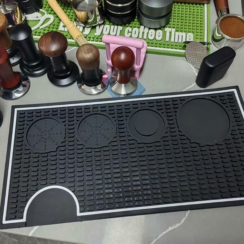 Verdickte Espresso-Werkzeugmatte Wasserdichte Oberflächen Espresso-Tampermatte Perfekt für die Kaffeezubereitung 40x20x1cm