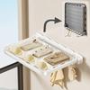 Foldable Wall-mounted Shelf For Bathroom Toilet Kitchen Retractable Laundry Drying Storage Racks Gap Shelf For Bathroom Balcony