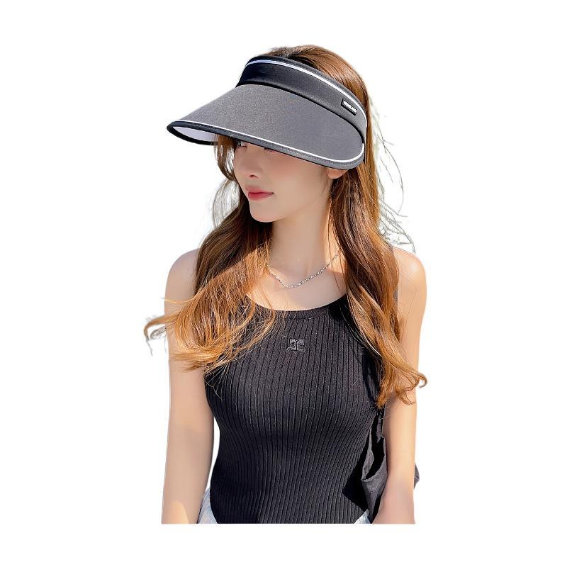 Sonnenschutzhut Damen Sommer UV-Schutz Sonnenhut Gesichtsschutz große Krempe leerer Oberteil Sonnenschutz Sonnenhut Mode Radmütze