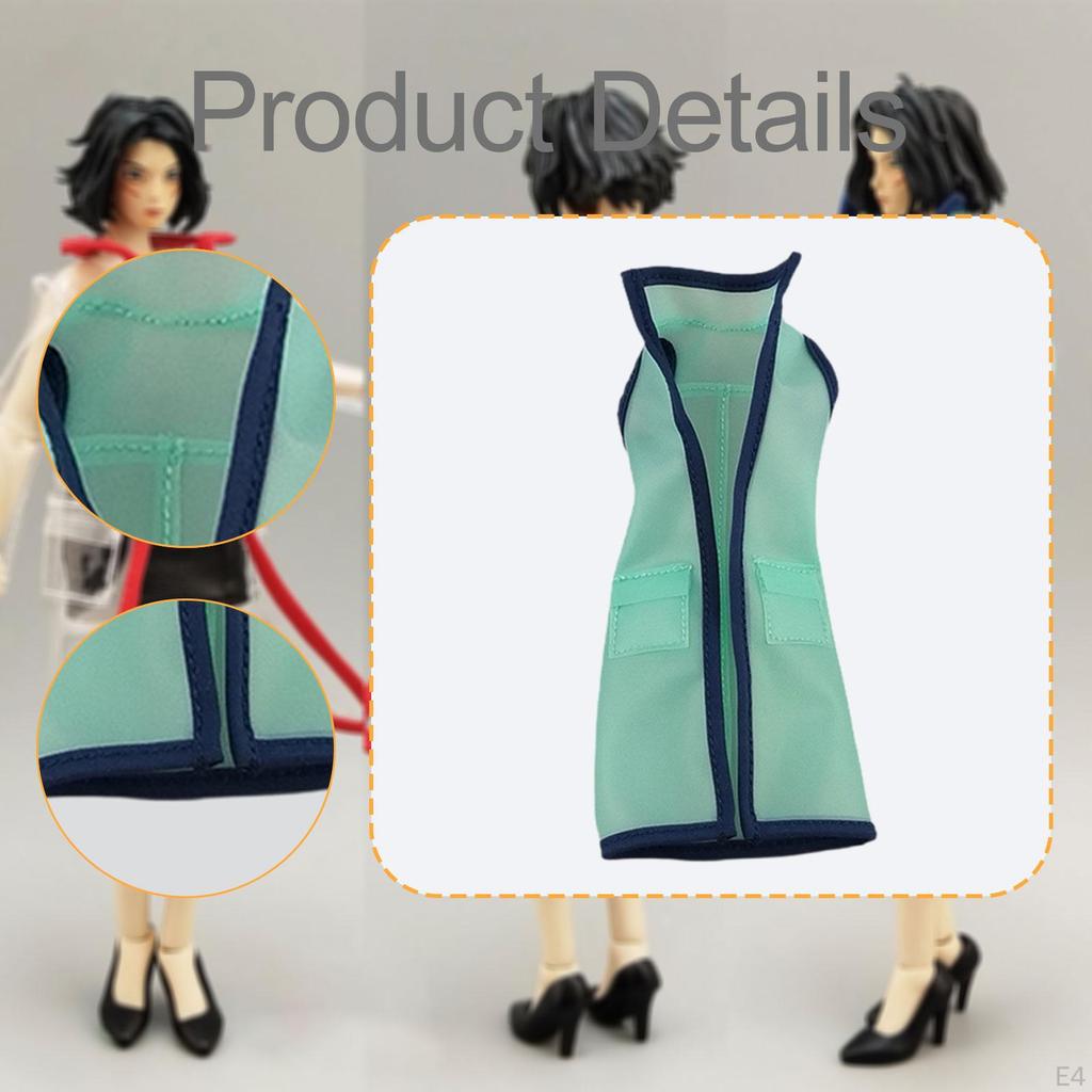 1/12 Regenmantel Kapuzenpullover Lange Jacke Cosplay Puppe Deko Figur Zubehör Trendige Miniatur