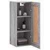 Wall Mounted Cabinet Grey Sonoma 34.5 x 34 x 90 cm Particleboard