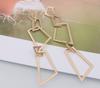 New Fashion Gold Metal Drop Earrings for Women Irregular Geometric Pendants Earrings Trend Brincos Jewelry Gift