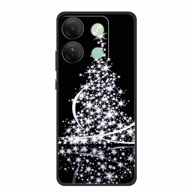 For Infinix Smart 7 HD Christmas Soft Case Silicone TPU Back Cover Phone Cases For Infinix Smart7 Plus X6516 Xmas New Etui Shell