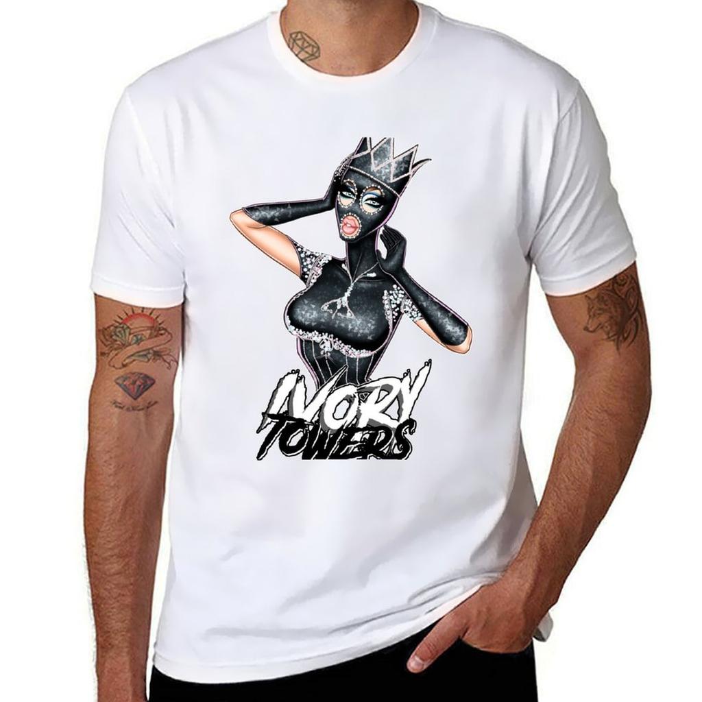 Ivory Towers Crowned Drag Queen Tshirt Moisture Wicking Athletic Tshirt