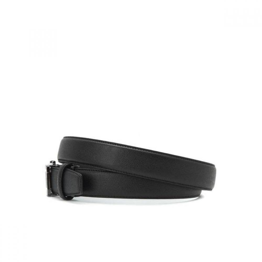 Daks Black Check Pattern Matte Buckle Automatic Belt Dbbe3e089bk