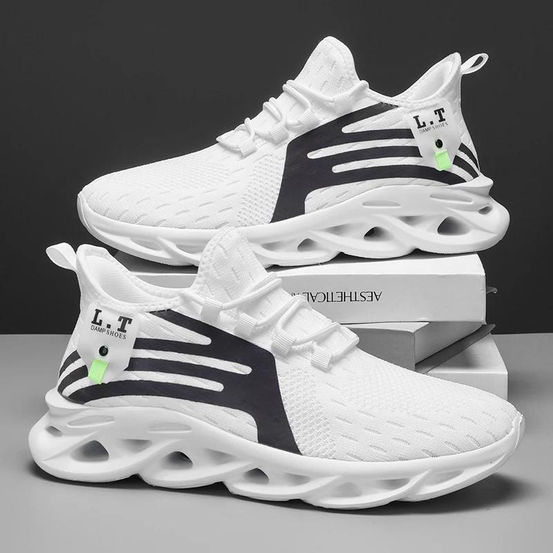 ELUVA Mens Casual Sneakers Breathable Mesh Lightweight Running Shoes Non Slip Comfortable Walking Workout for Men Running Shoes