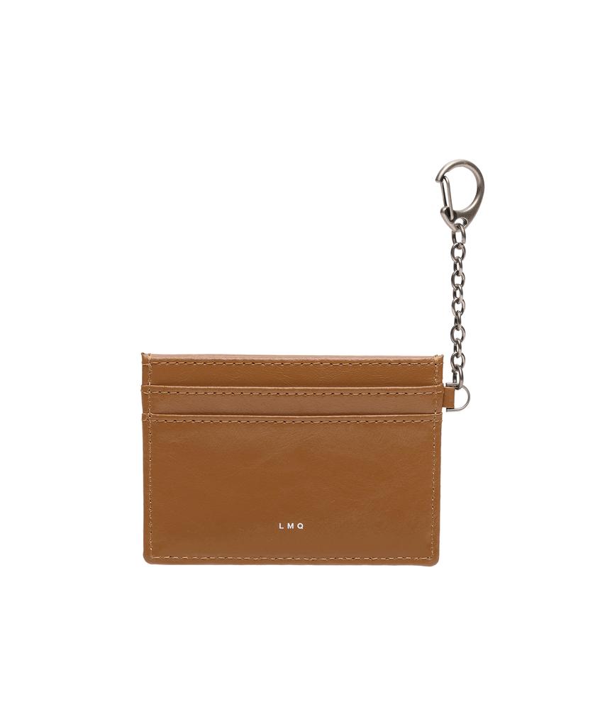 Lemasque Mono Western Slim Keyring Card Wallet Camel
