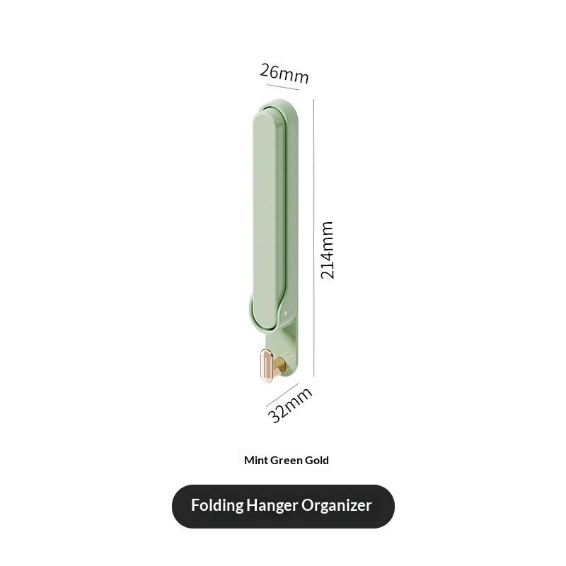 

Многофункциональные аксессуары для дома Складная вешалка для одежды Сушилка Не требует сверления Костюм Дверь ванной комнаты Пластиковый органайзер для хранения 1PCS зелёный