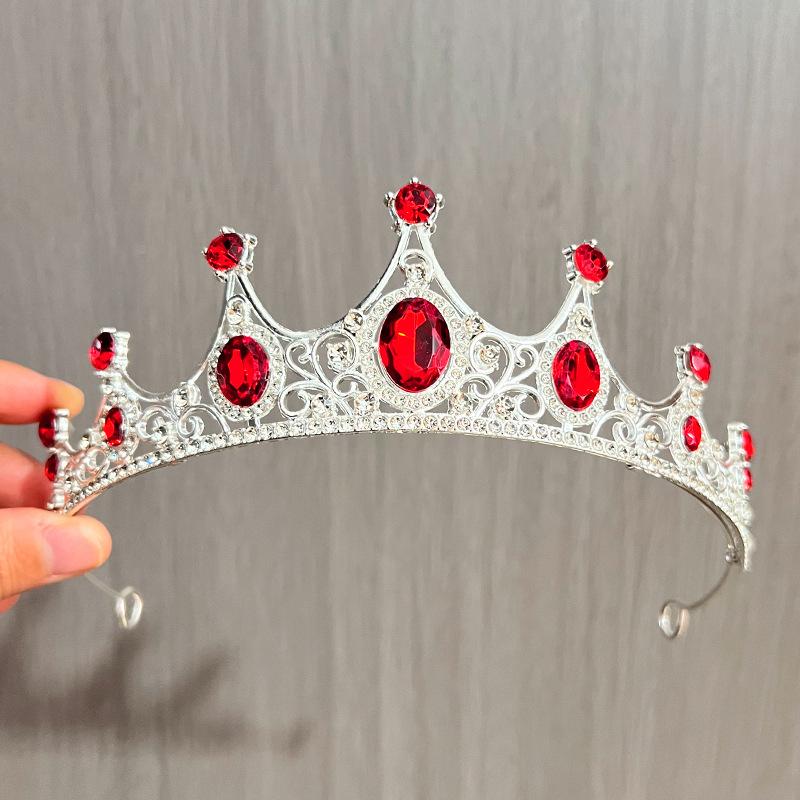 New Rhinestone Crown Bridal Wedding Headdress Lolita Female Princess Birthday Hair Accessories Alloy Full Diamond Crown
