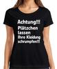 Achtung Plätzchen Lassen Schrumpfen Weihnachten Backen Humor Damen T-Shirt