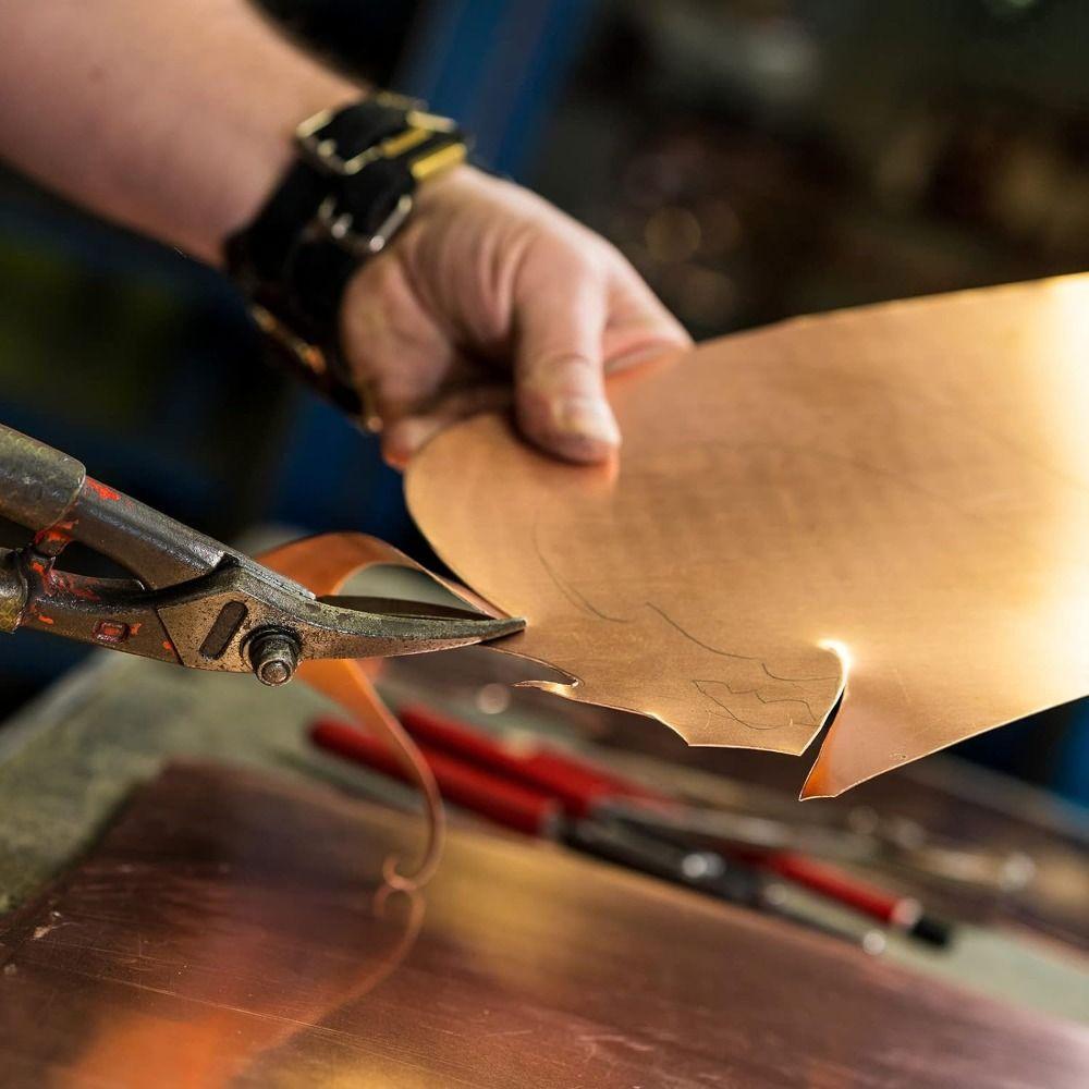 2Pcs Circular Metal Round Plate T2 Copper Discs Blanks Metal Sheets Crafts, Electrical Repairs