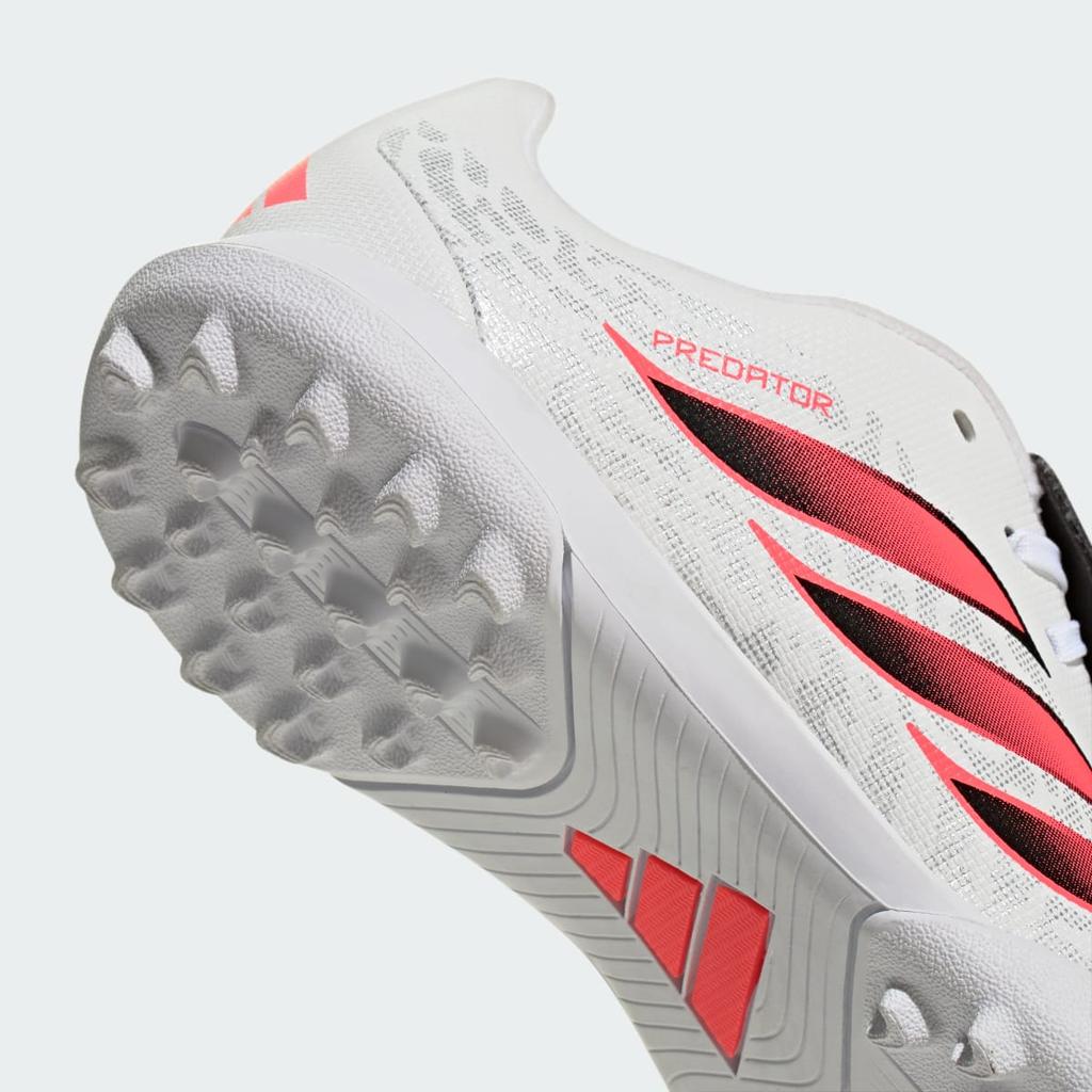 adidas Predator Club Fold-over Tongue Turf Football Boots Kids KJ6741 Kids' Performance Sports Shoes Cloud White / Solar Turbo / Core Black