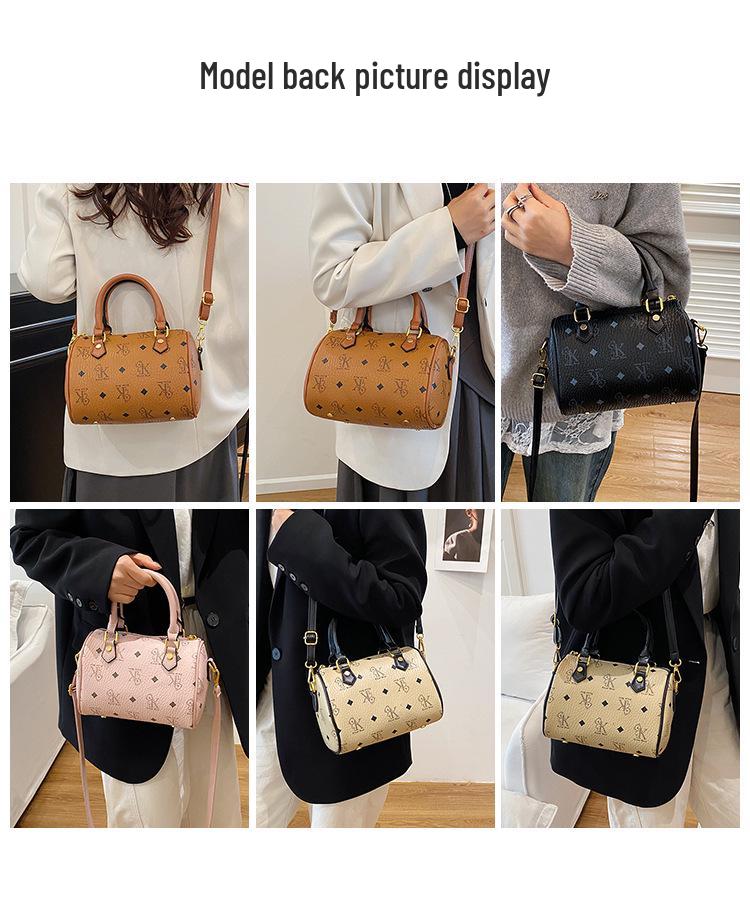 Damen Retro Luxuriöse Boston Schulter- und Crossbody Kissen-Tasche