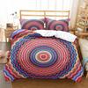 Boho Nordic Quilt Cover Set  Bedding Set For Mandala 3D Print Datura Flowers Modern King Size Comforter Cover With Pillowcases