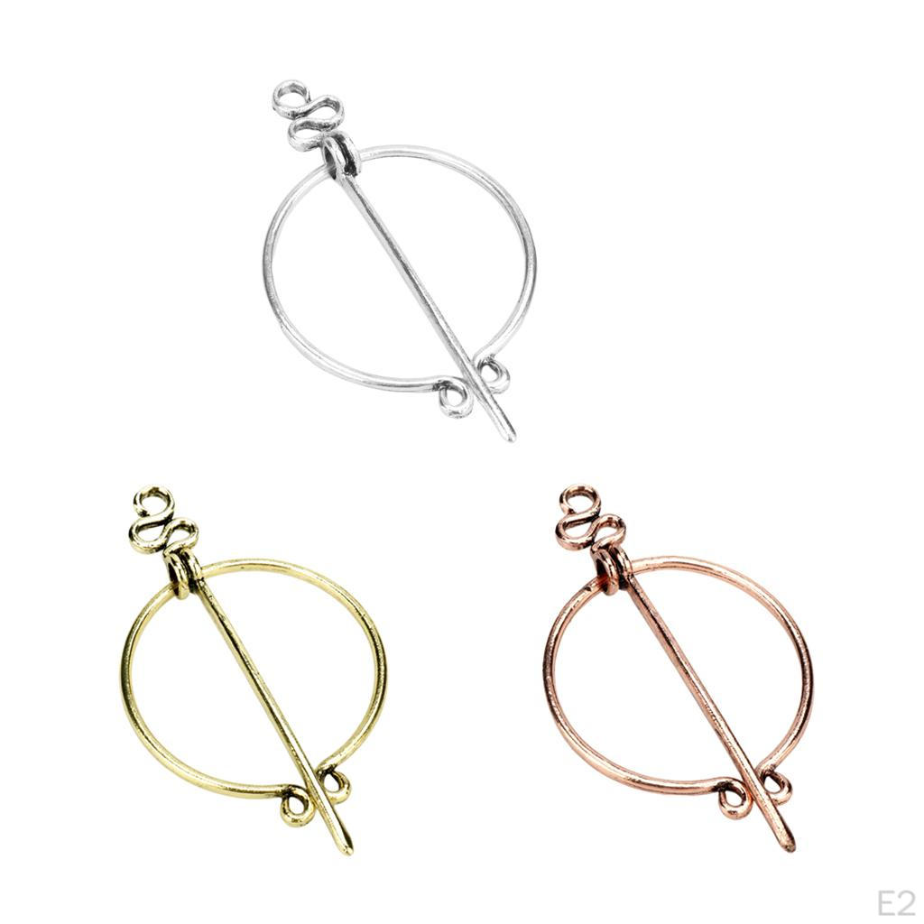 Viking Brooch Shawl Shirt Lapel Cloak Buckle Badge Jewelry