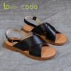 love ycodo Summer Leather Sandals for Women and Students Size 35-43