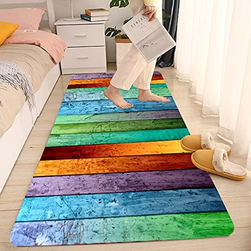 Bathroom Uses Absorbent Non Slip Bath Mats, Kitchen Floor Mats, Artistic Small Stone 3D Carpets (24x16 Inches), and Flannel Memo