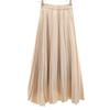 Unused Rienda Maxi Length 2-way Design Pleated Skirt S Beige Women Used