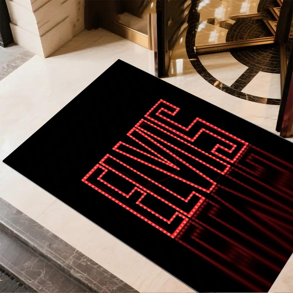 Elvis Presley Performance Carpet Suitable for Kitchen Game Room Foyer Dormitory Anti-slip Rug Decorate Offices Perfect Birthday/Christmas Gift Idea