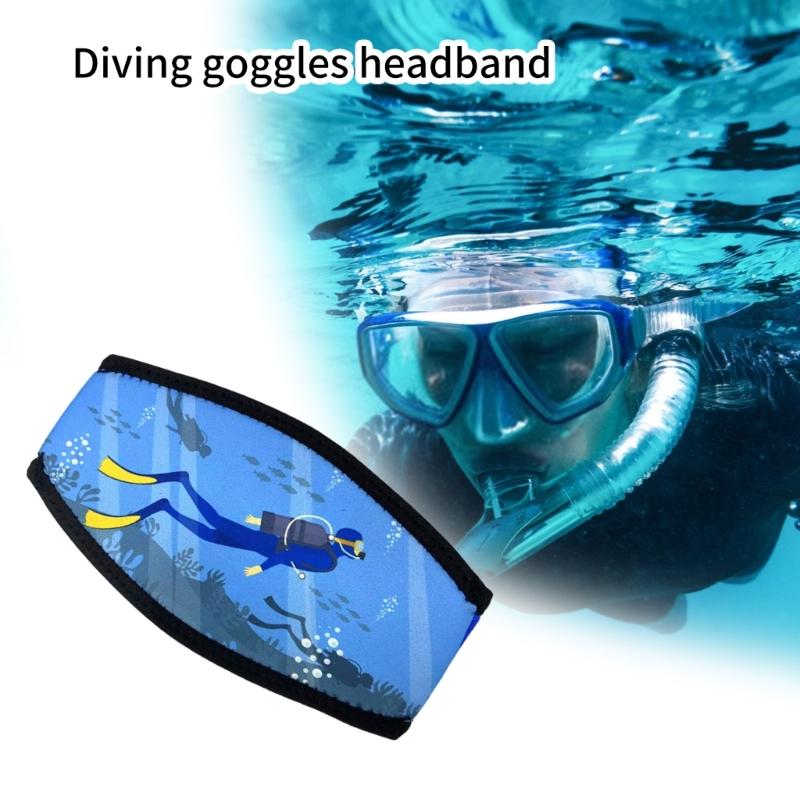 Neoprene Diving Mask Straps Comfortable NonSlip Diving Mask Slap Cover Hair Protector Wrap Water Sports Accessory