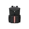 Letter Logo Large Capacity Lock Flap Striped Zipper Backpack Men Backpack Black 6303963