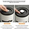 Coffee Bean Vacuum Sealed Tank Stainless Steel Grain Tea Nut Storage Vacuum Airtight Sealed Cans Kitchen Storage Organizer