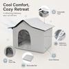 Foldable Cave Shelter for Pet Cooling, Enclosed House for Outdoor Bed Stray Animal Portable Cover for Bedroom Use Daily Home