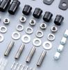 POSH FAITH Motorcycle Accessories Fitting Bracket Set with Turn Signal Brackets for and Silver Stays Bolt-On ZRX1100, ZRX400, ZRX1200R, ZR-7, (Product