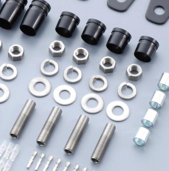 

POSH FAITH Motorcycle Accessories Fitting Bracket Set with Turn Signal Brackets for and Silver Stays Bolt-On ZRX1100, ZRX400, ZRX1200R, ZR-7, (Product