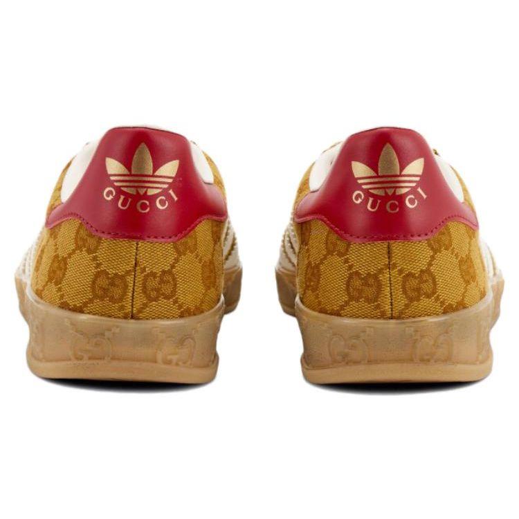 adidas Gazelle GG Monogram Kadın Sneaker Kahverengi Bej 707868-UWV20-7162