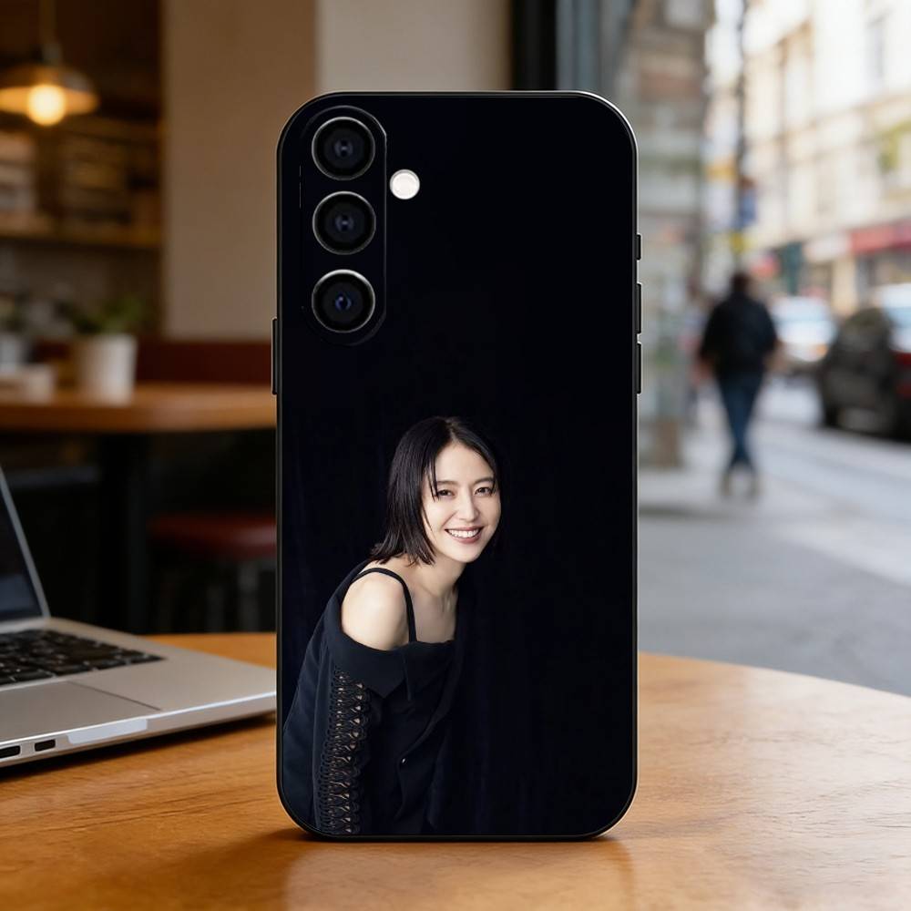 Japanese actress M-Masami Nagasawa Phone Case Black Silicone Soft For Samsung Galaxy A73,A72,A71,A70,A53,A52,A51