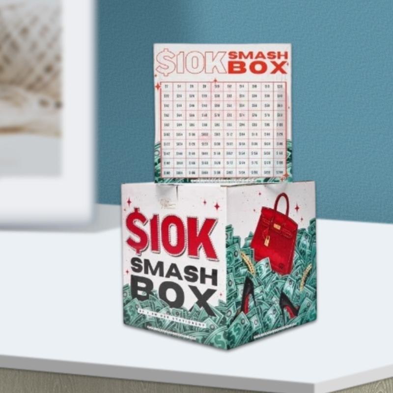 10k Saving Challenge Budget Planning Money Box Acrylic Cash Banks for Students and Family with Visual Progress Tracking