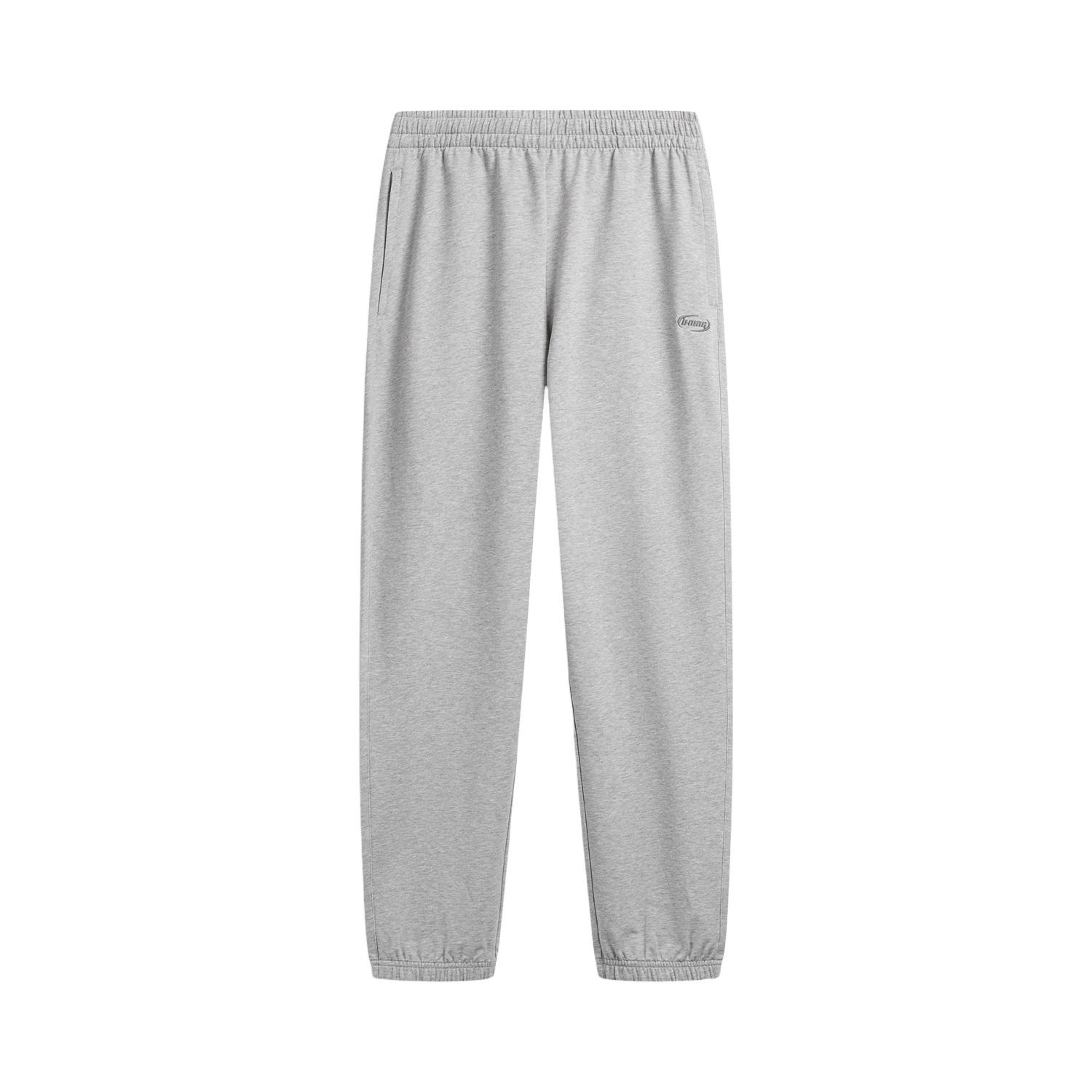 Li-Ning Embroidered Brand Logo Letter Sweatpants Knitted Sports Pants Men bottoms AKLW261-5 S