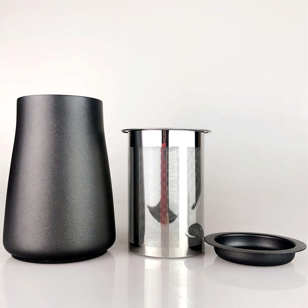 1 Stück Kaffeesatzfilter Kaffeesieb Auffangbehälter Zum Filtern von Kaffeesatz Kaffeezubehör 3*4,7 Zoll Silber, Grau