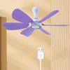 Portable USB 5V Tent Fan Celling Fan Outdoor Gazebo Fan Canopy Hanging Fan For Outdoor Dorm Tent Travel Home