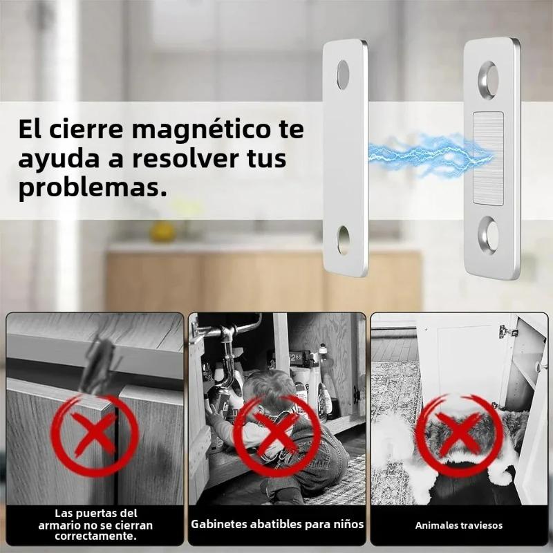 10pcs Magnetic Cabinets Capture Ultra-thin Doors with Strong Magnetic Stoppers, Invisible Adhesive Drawers for Kitchen Cabinets