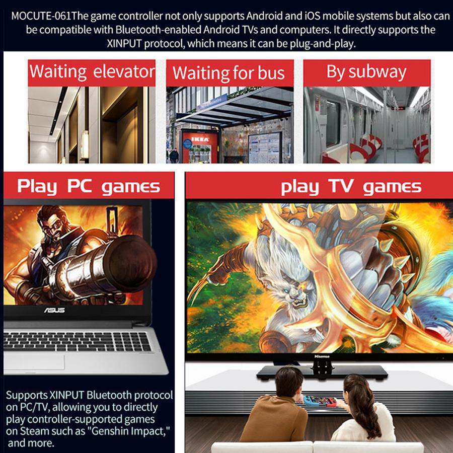Wireless Gamepad Wireless Left Right Split Game Controller Bluetooth Gaming Joystick for Android for IOS for PC