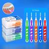 Tooth Gap Brush - 0.7mm Ultra-Fine Orthodontic Cleaning L-Shaped Tooth Gap Brush - Boxed Set of 20 Sticks