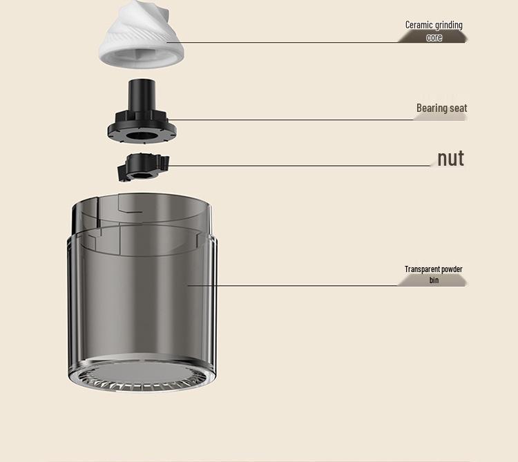 Premium Hand-Crank Portable Coffee Grinder with Adjustable Coarseness