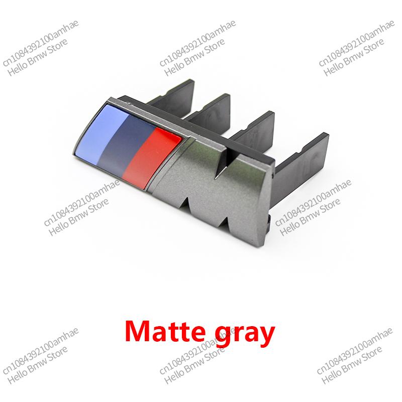 

3D ABS M Sport Front Grille Emblem Badge for BMW E46 F30 G20 X5 X1 X3 Modification Car Styling Accessories 9cm 7.3cm Decal Logo 7.3x2.3cm сірий