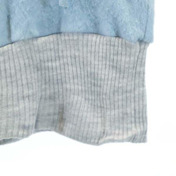 Riu Long Sleeve Switching Sweater F Light Blue X Grey Knit with Ring Women Used